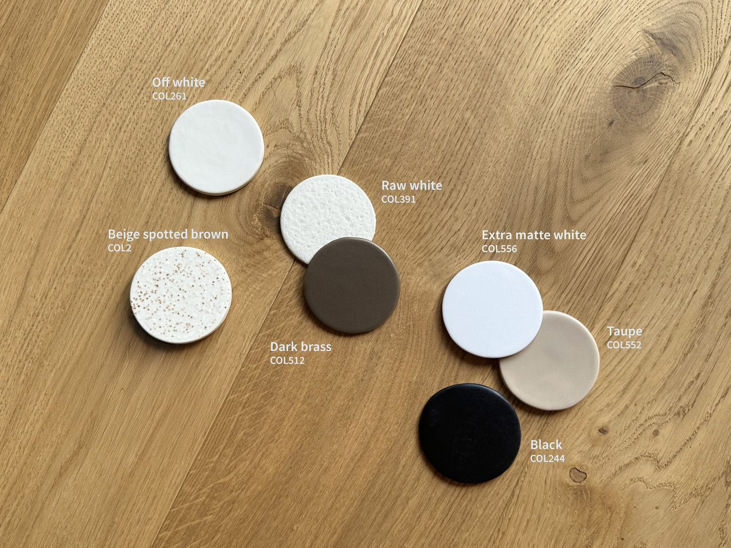 Ceramic wall light CURVE - Beige Spotted Brown