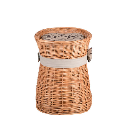 Erif Wicker Cat House With Beige Cushions