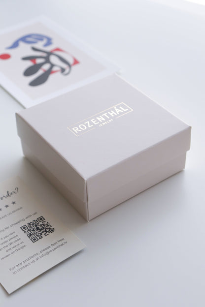 Porcelain Heart Studs -  Blue